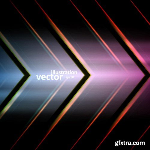 Futuristic Vector Backgrounds - 25x EPS