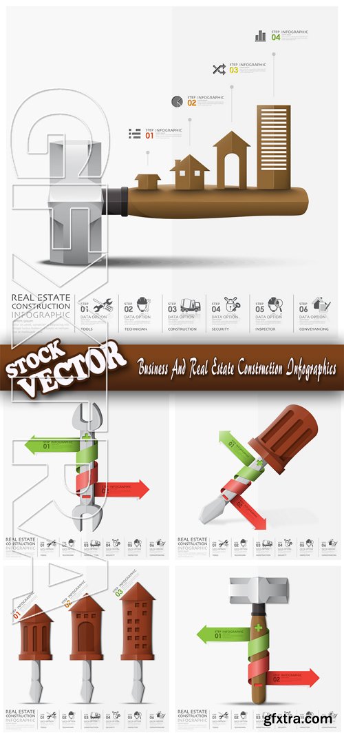 Stock Vector - Business And Real Estate Construction Infographics