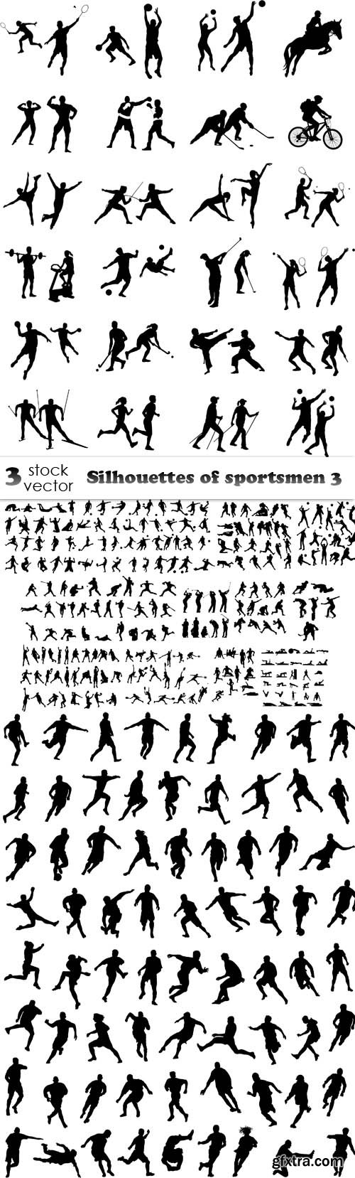 Vectors - Silhouettes of sportsmen 3