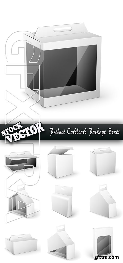 Stock Vector - Product Cardboard Package Boxes