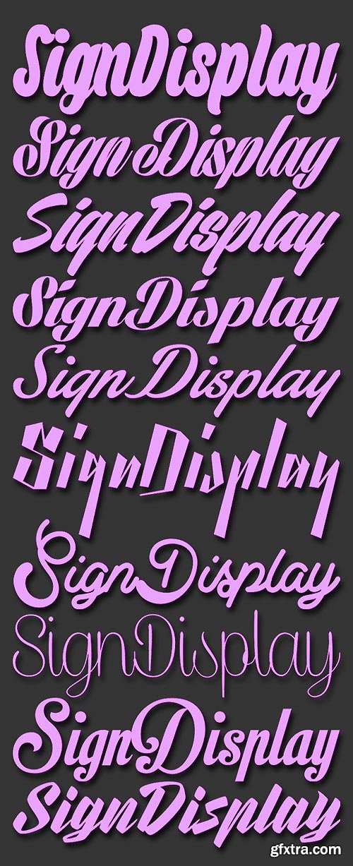 10 Special Sign Typefaces in One 16xOTF $590