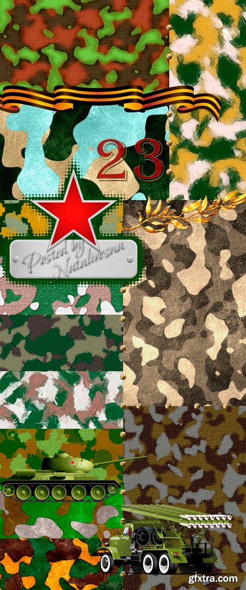 Selection by a holiday - Military camouflage