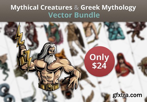 Mythical Creatures & Greek Mythology Vector Bundle