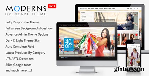 ThemeForest - Moderns v2.1 - Fullscreen Background OpenCart Theme