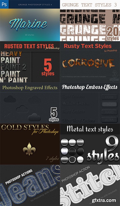 327 Premium Photoshop Text Styles