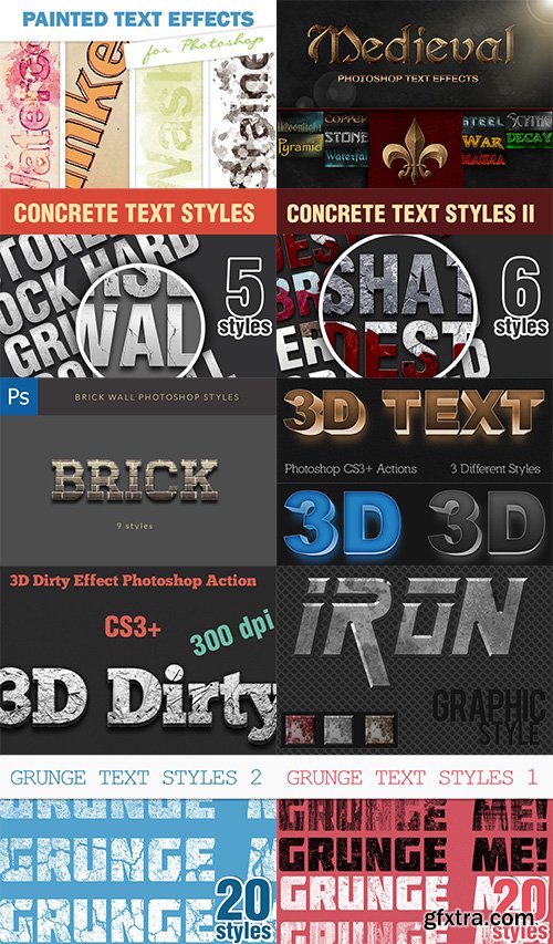 327 Premium Photoshop Text Styles