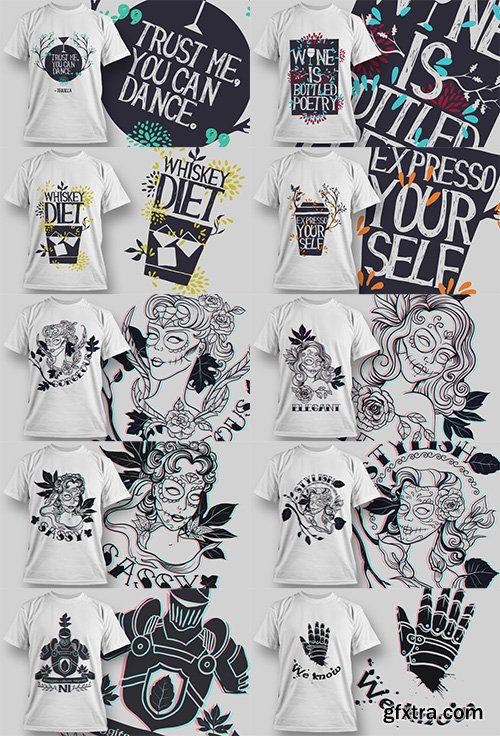 30 Amazing Vector T-shirt Designs