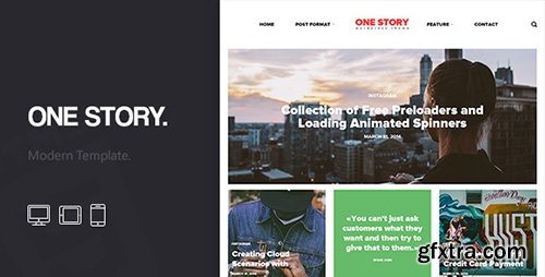 ThemeForest - One Story - News Html5 Template - RIP