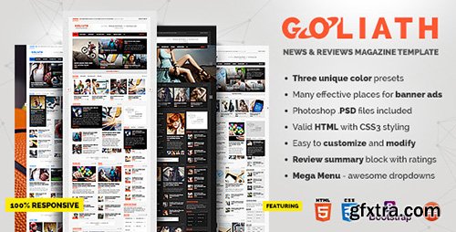 ThemeForest - GOLIATH - News & Reviews Magazine Template - RIP