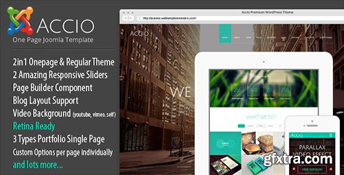 ThemeForest - Accio One Page Parallax Responsive Joomla Template