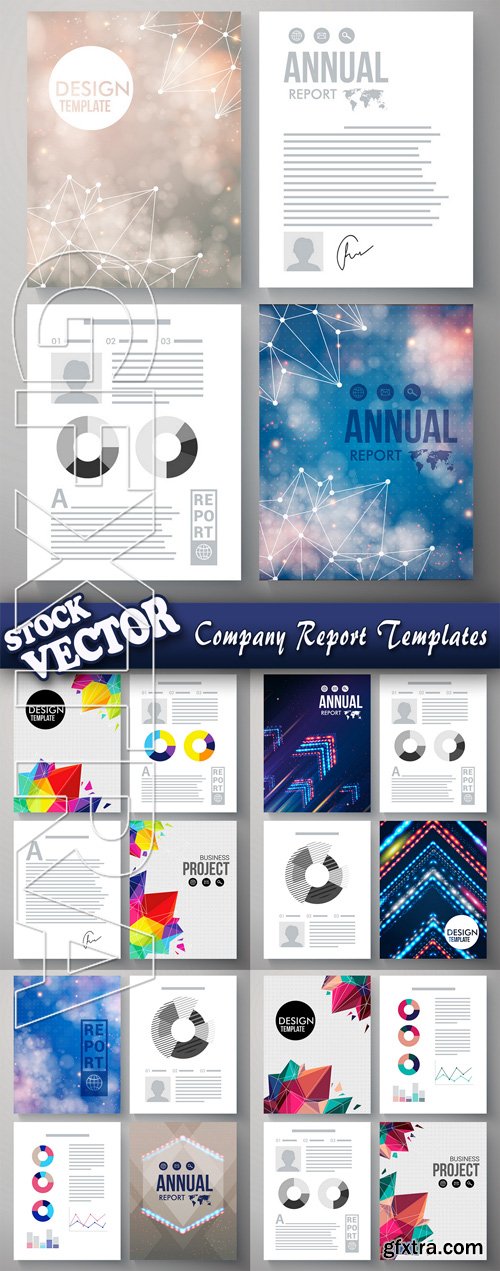 Stock Vector - Company Report Templates