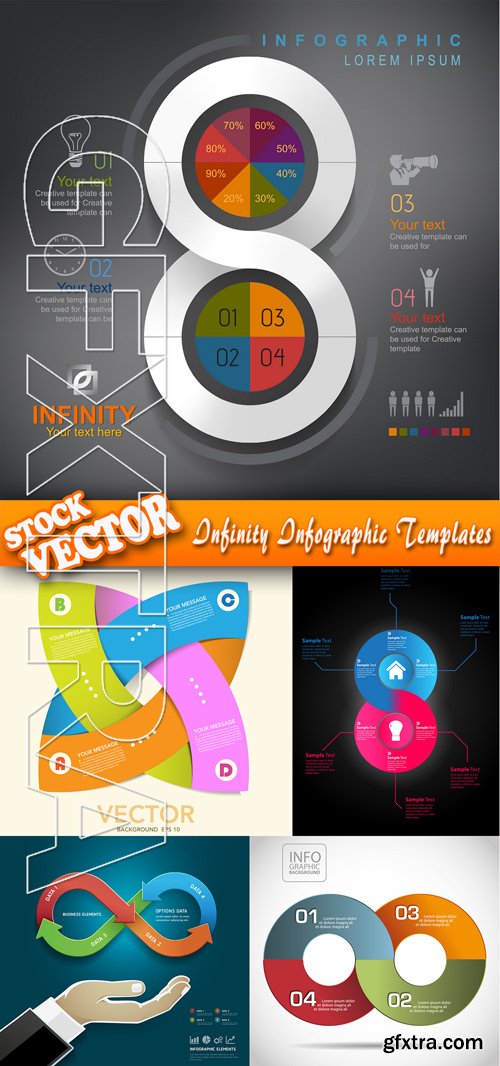 Stock Vector - Infinity Infographic Templates