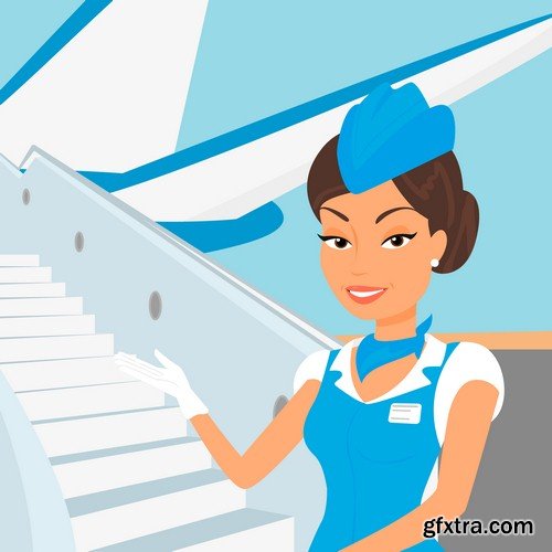 Stewardess woman