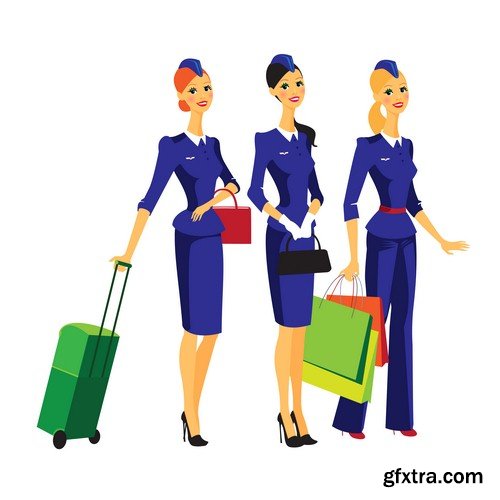 Stewardess woman