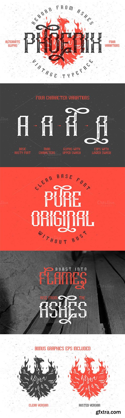 Phoenix typeface Font