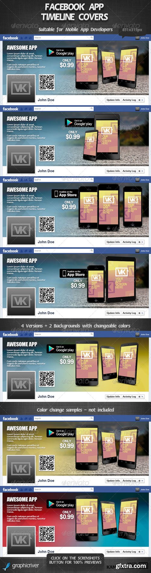 GraphicRiver - Facebook App Timeline Cover 1