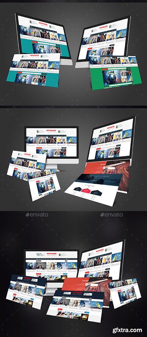 GraphicRiver - Web-App Showcase Mockups 10409395