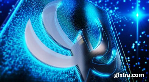 Videohive Lighted Glass Logo Reveal 8850023