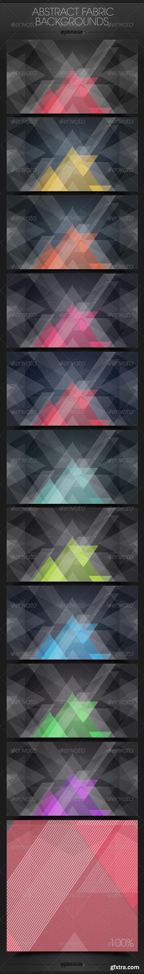 GraphicRiver - Abstract Fabric Triangles Backgrounds