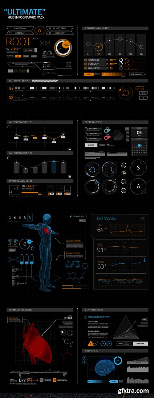 Videohive Ultimate Infographic HUD [300] 97197538