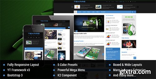 ThemeForest - Tekmag v1.0.1 - Technology News/Magazine Joomla 3.x Template