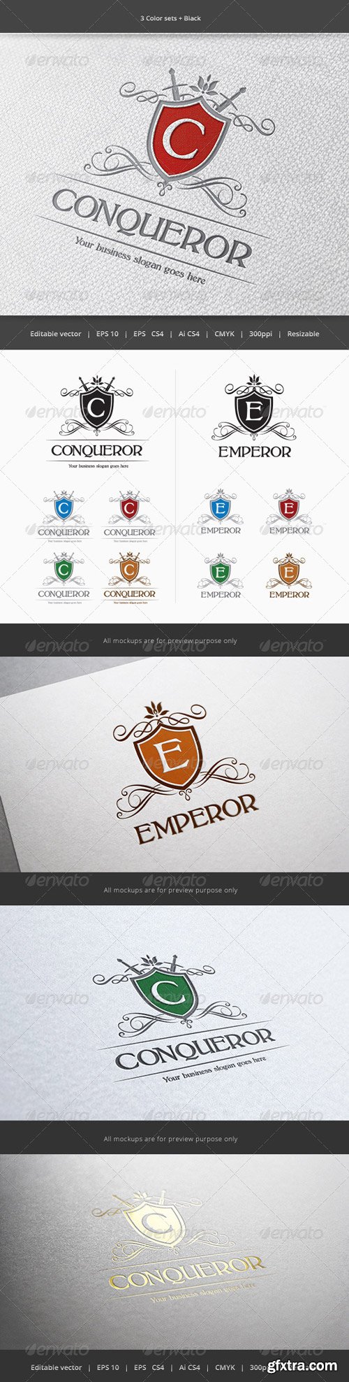 GraphicRiver - Conqueror Crest Logo