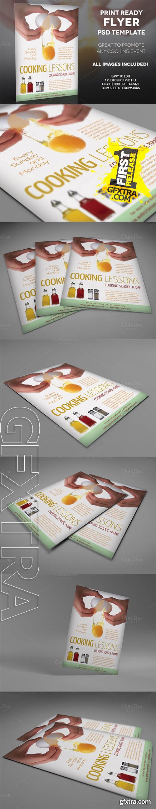 Cooking Lessons 2 - A4 Flyer Template - CM 195845