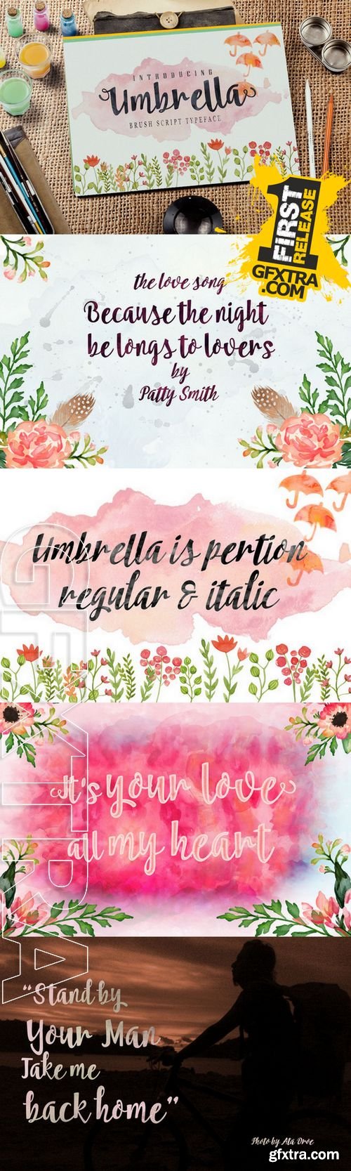 Umbrella Font - CM 191828