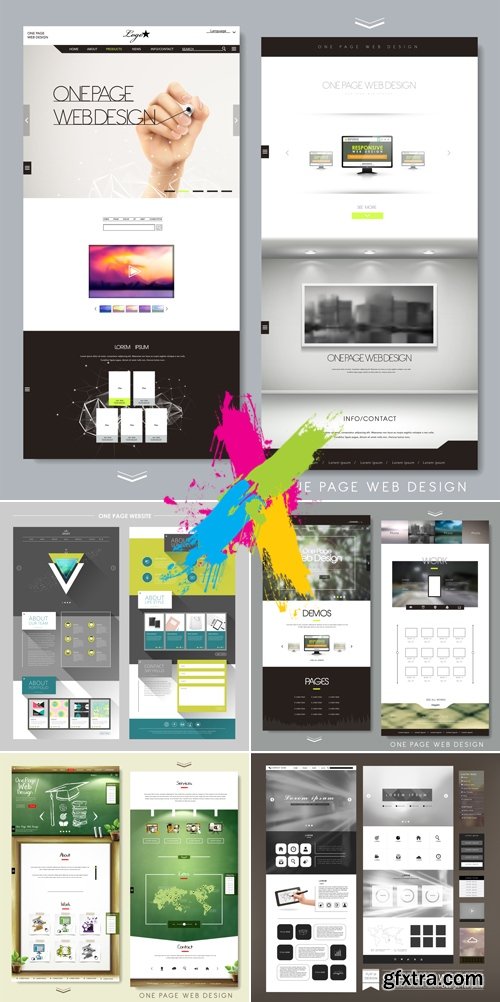 Modern Website Templates Vector 2