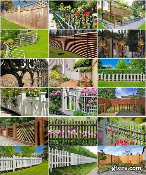 Collection of various types of decorative fence for garden and gardening 25 HQ Jpeg