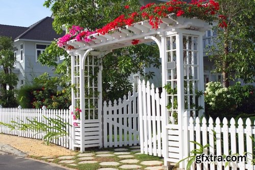 Collection of various types of decorative fence for garden and gardening 25 HQ Jpeg