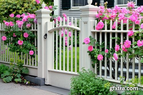 Collection of various types of decorative fence for garden and gardening 25 HQ Jpeg