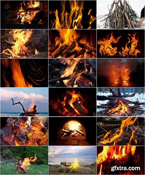 Collection of beautiful bonfire on various natural landscape 25 HQ Jpeg