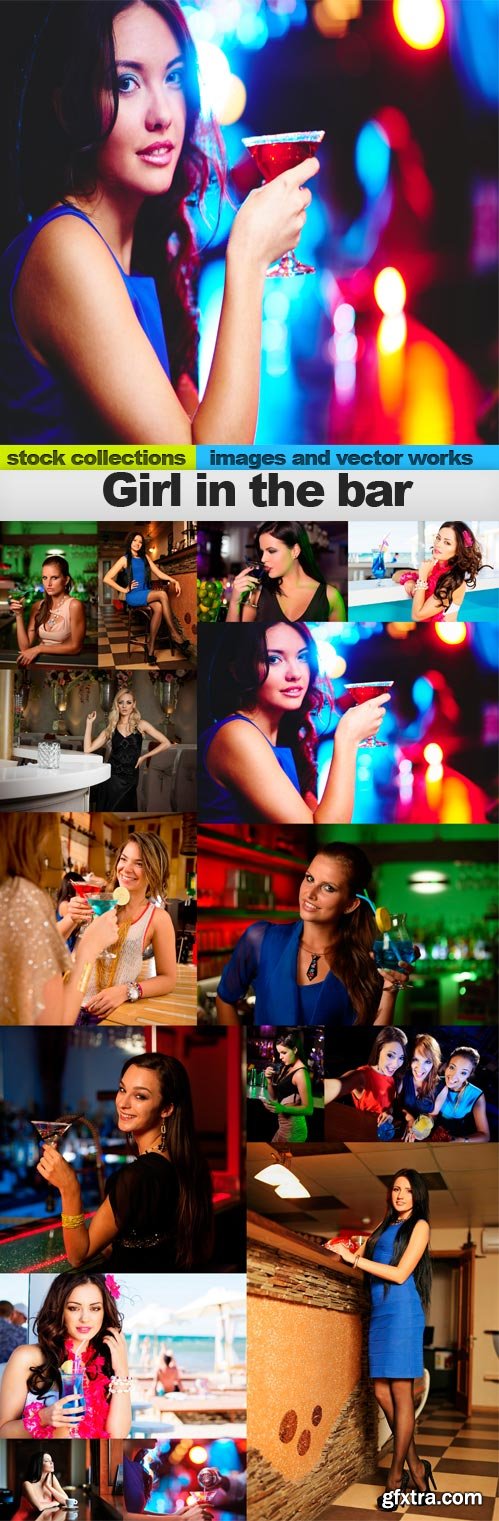 Girl in the bar,15 x UHQ JPEG