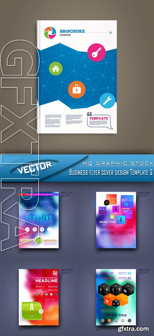 Stock Vector - Business flyer cover design Template 2