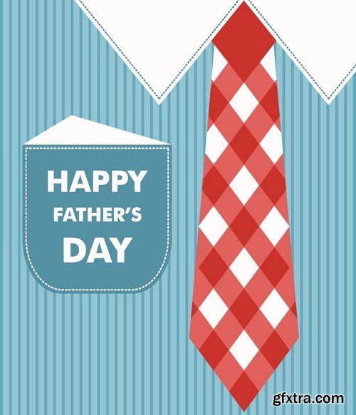 Stock Vectors - Happy Father Day, 25xEPS