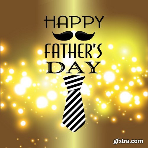 Stock Vectors - Happy Father Day, 25xEPS