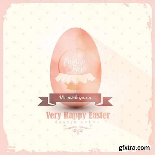 Vector - Happy Easter Card Greeting Card