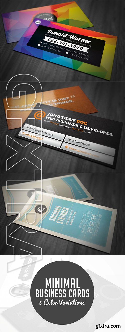 5 Business Card PSD Templates