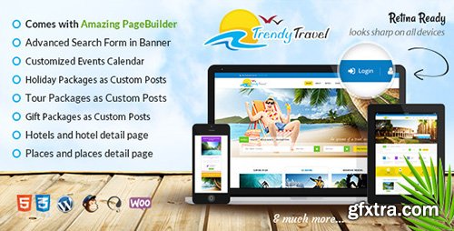 ThemeForest - Trendy Travel v1.4 - Multipurpose Tour Package WP Theme