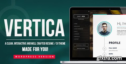 ThemeForest - Vertica v1.0 - WP Resume / CV & Portfolio