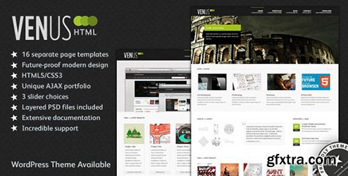 ThemeForest - Venus: Business & Portfolio HTML Theme - FULL