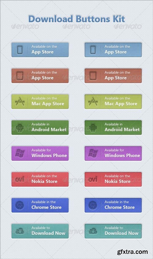 GraphicRiver - Download Buttons Kit