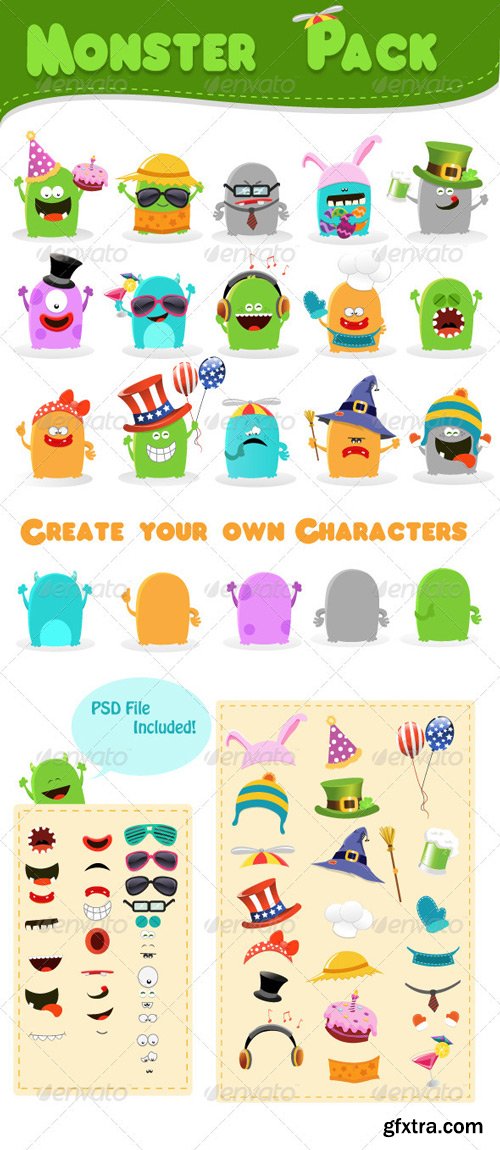 GraphicRiver - Monster Pack