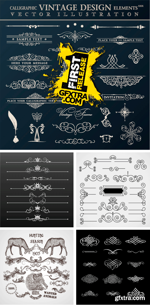 Amazing SS - Vintage Corners & Page Decoration, 25xEPS Amazing SS - Vintage Corners & Page Decoration, 25xEPS