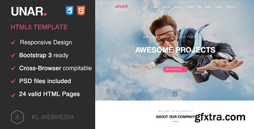 ThemeForest - Unar - Creative HTML5 Template - RIP