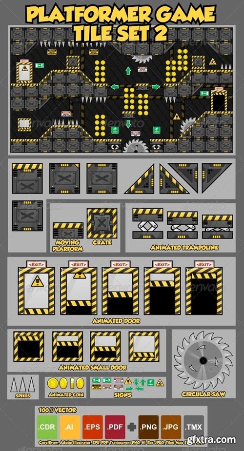 GraphicRiver - Platformer Game Tile Set 2