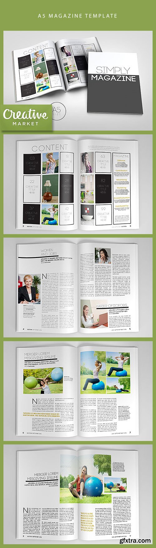 A5 Magazine Template CM 29929