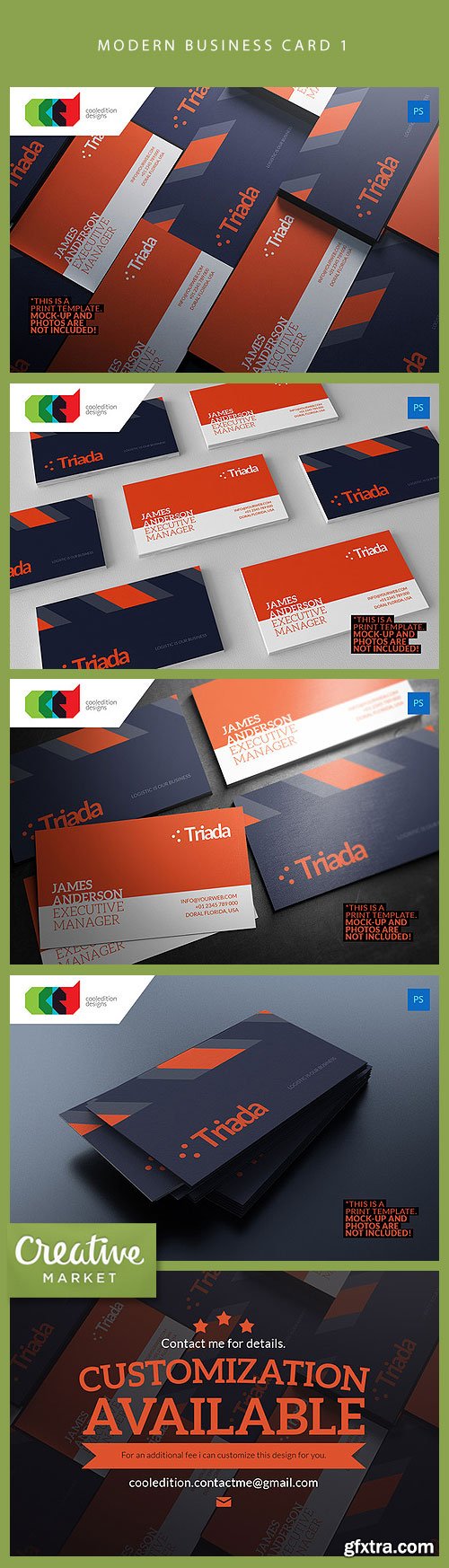 Modern Business Card 1 CM 67228