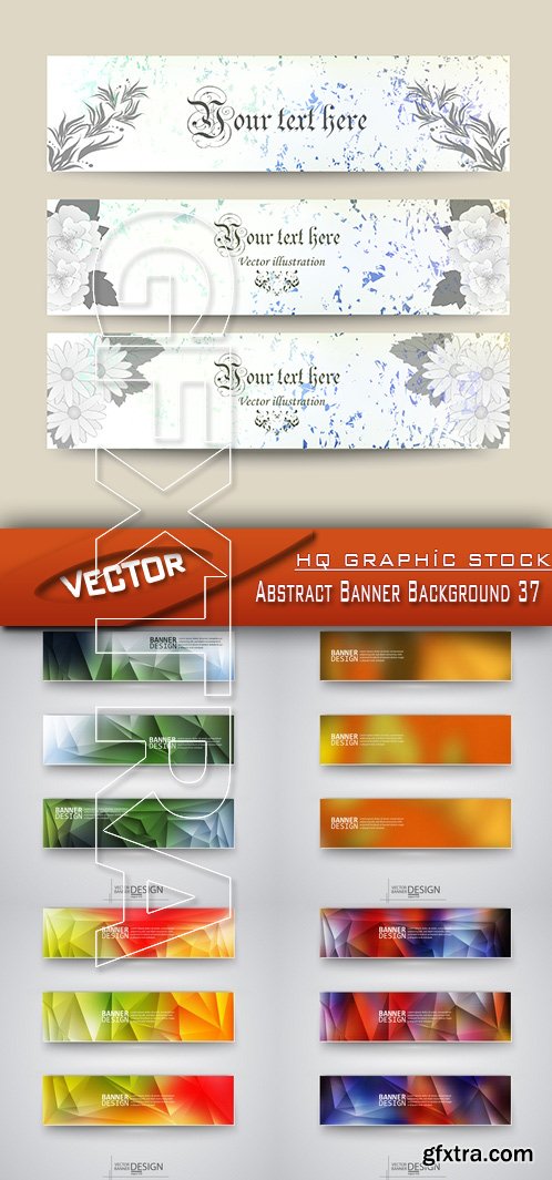 Stock Vector - Abstract Banner Background 37